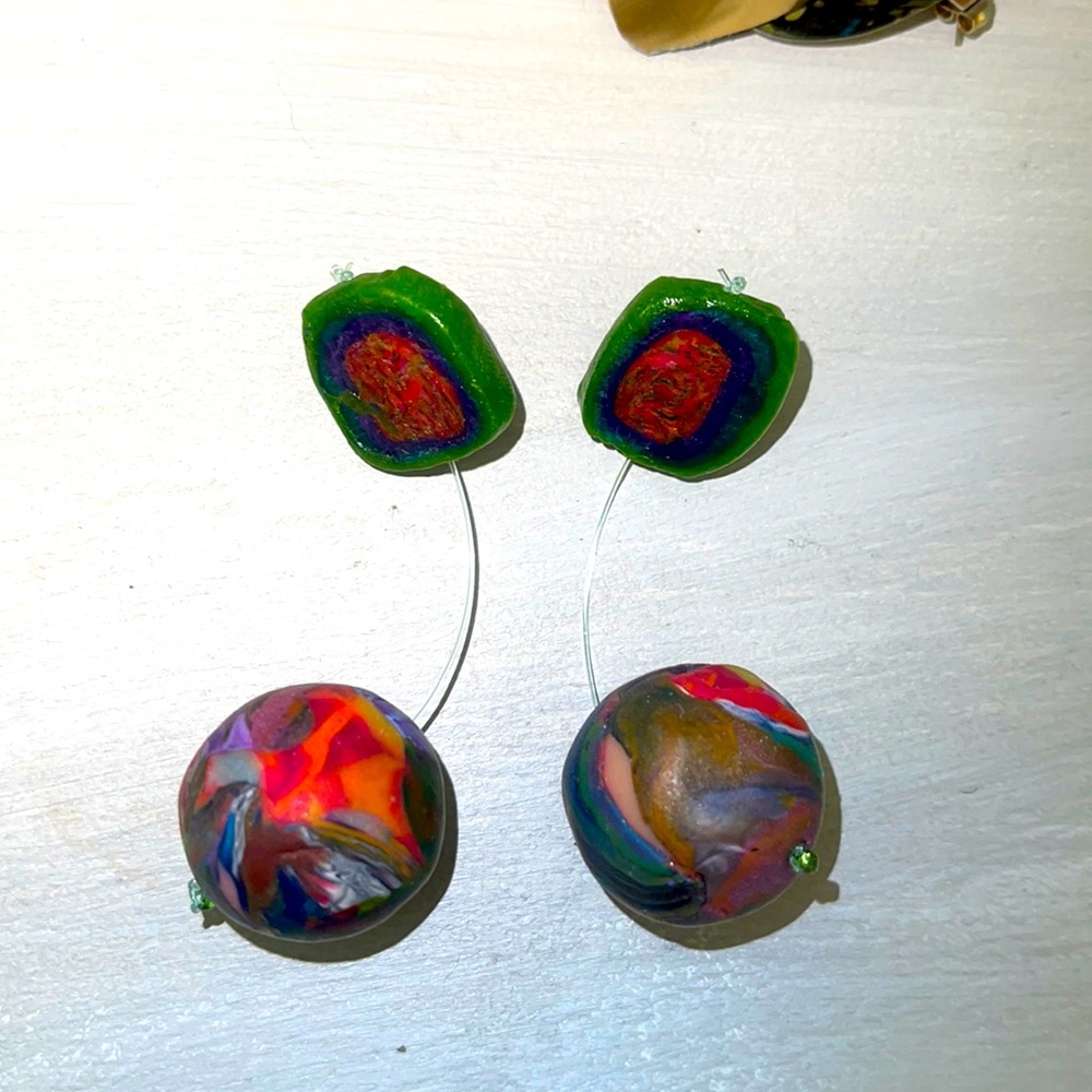 Vintage Clay Earrings